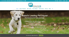 Desktop Screenshot of petinsure.ie